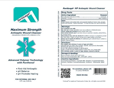 Forticept Hp Bottle Label (Forticept.hp.antiseptic.wound Cleanserl.4oz)